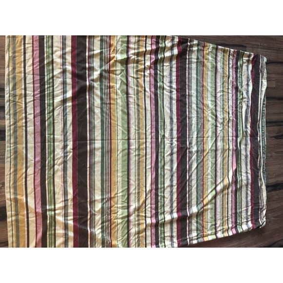 Pottery Barn Twin Duvet Cover Pillow Sham Set Stripe Cotton - Picture 5 of 7